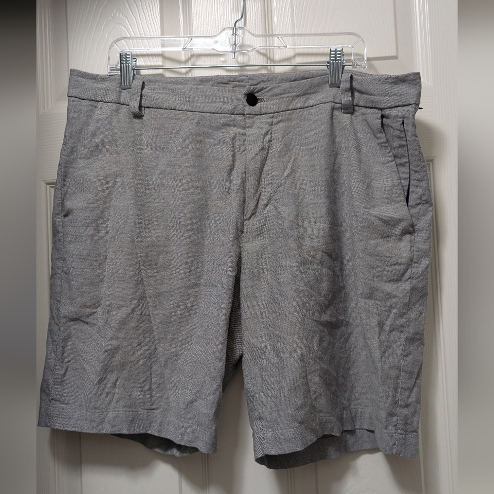 Lululemon Commission Short *Qwick Oxford 9"Oasis Blue / Dawn Blue size 36